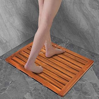 No. 4 - Utoplike Teak Wood Bath Mat - 4