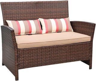 No. 9 - SUNSITT Wicker Patio Loveseat - 1