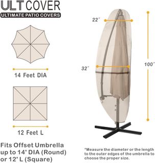 No. 8 - ULTCOVER Patio Umbrella Parasol Cover - 2