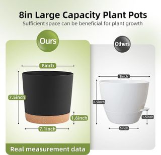 No. 3 - QCQHDU Plant Pots Set of 2 - 2