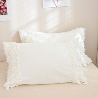 No. 9 - Softta Boho Bedding Tassel Duvet Cover Fringed 3 Pcs - 4