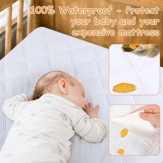 No. 2 - Yoofoss Waterproof Crib Mattress Protector - 2