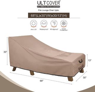 No. 2 - ULTCOVER Waterproof Patio Lounge Chair Cover - 2