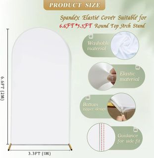 No. 10 - Spandex Fitted Arch Backdrop Cover Chiara Backdrop Cover - 2