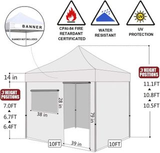 No. 6 - Eurmax USA 10'x10' Ez Pop-up Canopy Tent Commercial Instant Canopies - 2