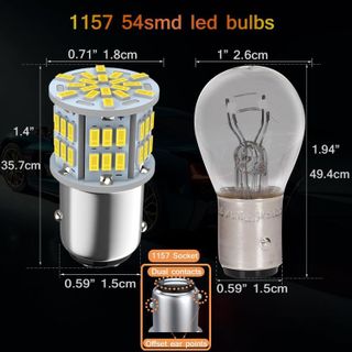 No. 9 - Melphan-Auto 1157 Led Brake Light Bulb - 2