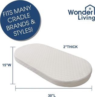 No. 8 - Wonder Living Baby Bassinet Mattress - 3