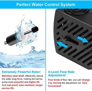 No. 8 - DaToo 50GPH 3W Small Submersible Water Pump - 3