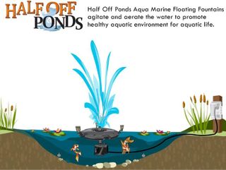 No. 6 - HALF OFF PONDS Aqua Marine Floating Fountain - 4