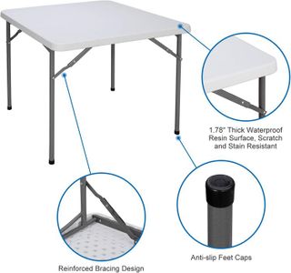 No. 5 - ZenStyle 3 ft Indoor Outdoor Portable Folding Table - 3