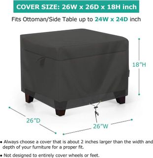 No. 10 - SunPatio Outdoor Ottoman Cover - 4