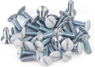 No. 1 - Henne Bery 6-32 Thread, Oval Head Milled Slot Replacement Wall Plate Screws - 1