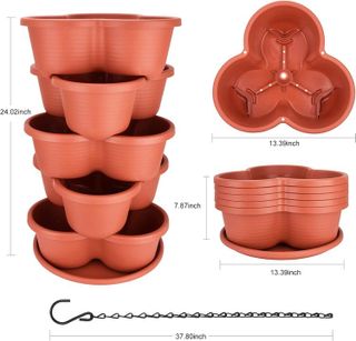 No. 10 - RooTrimmer 5 Tier Vertical Tower Stackable Planter - 2
