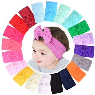 No. 9 - Jollybows 20pcs Baby Girls Nylon Headbands - 1