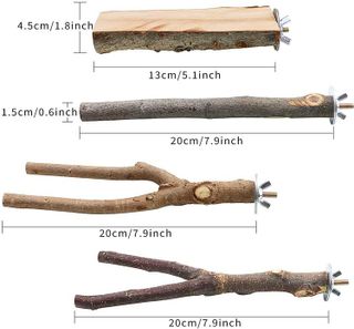 No. 3 - BILLIOTEAM Wooden Bird Perch Swing - 2