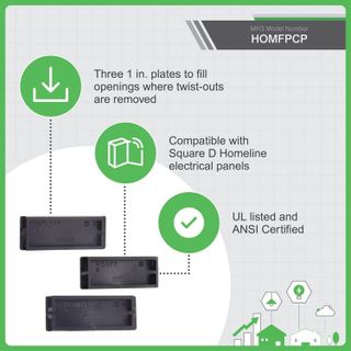 No. 9 - Square D Homeline Filler Plates - 4