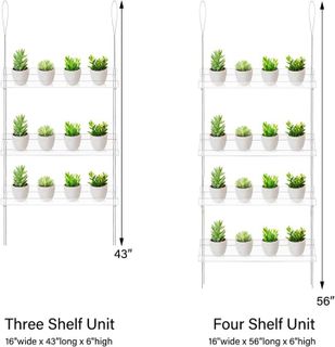 No. 1 - Sumerflos 3-Tier Acrylic Window Boxes Plant Shelves - 4