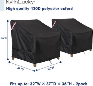 No. 2 - KylinLucky Patio Furniture Covers Waterproof for Chairs - 2