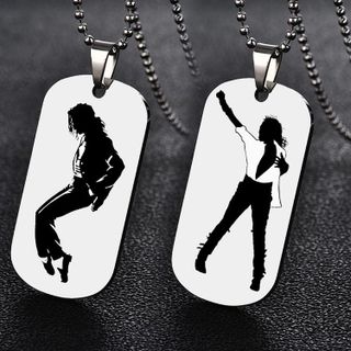 No. 8 - BOMJJOR MJ Jackson Necklace Bracelet - 4