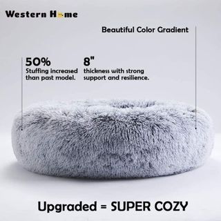 No. 4 - Western Home Faux Fur Original Calming Dog & Cat Bed - 2