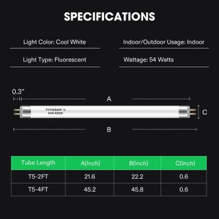 No. 10 - VIVOSUN T5 Grow Light Bulbs - 2