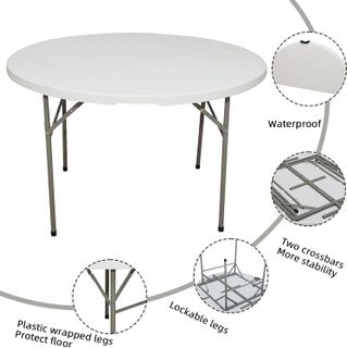 No. 9 - Byliable 48" Round Folding Table - 4