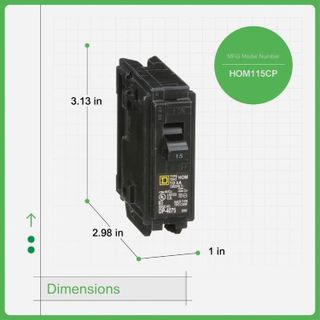 No. 5 - Schneider Electric Homeline 15 Amp Circuit Breaker - 3