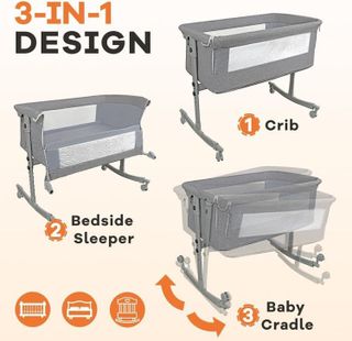 No. 3 - Bedside Crib for Baby - 5
