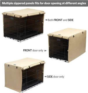 No. 4 - Double Door Dog Crate Cover - 4