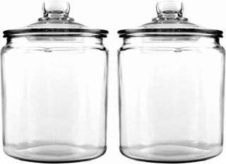 No. 1 - Anchor Hocking Half Gallon Heritage Hill Glass Jar with Lid - 1