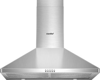 No. 10 - COMFEE' CVP30W6AST Ducted Pyramid Range 450 CFM Stainless Steel Wall Mount Vent Hood - 1