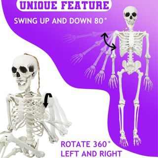 No. 9 - DINESIL 5.4ft Halloween Skeleton - 5