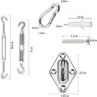 No. 1 - Shade Sail Hardware Kit - 2