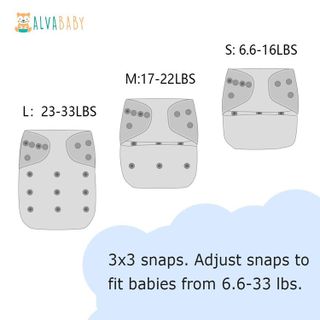 No. 1 - ALVABABY Baby Cloth Diapers 6 Pack - 2