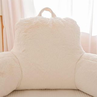 No. 8 - A Nice Night Faux Fur Reading Pillow Bed Wedge - 3