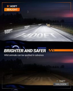 No. 7 - SEALIGHT H4 LED Headlight Bulbs - 2