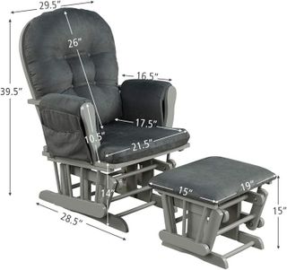 No. 7 - Costzon Nursery Glider and Ottoman - 4