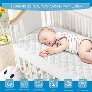 No. 8 - GRT 2 Pack Waterproof Crib Mattress Protector - 3