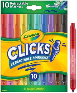 No. 6 - Crayola Clicks Washable Markers with Retractable Tips - 2