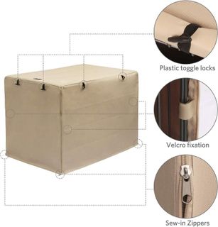 No. 4 - Double Door Dog Crate Cover - 5