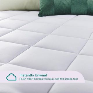 No. 4 - Sleep Innovations Dual Layer Memory Foam Mattress Topper - 5