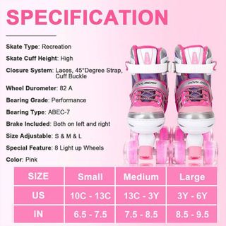 No. 8 - Sowume Adjustable Roller Skates - 4