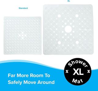 No. 1 - SlipX Solutions Accu-Fit Square Shower Mat - 3