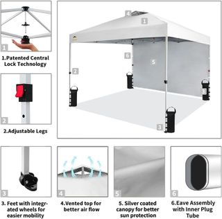 No. 5 - CROWN SHADES 10x10 Pop-up Canopy Tent - 3