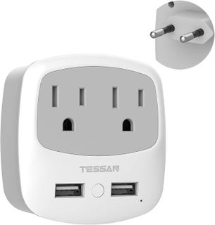 No. 1 - European Travel Plug Adapter Converter, TESSAN - 1