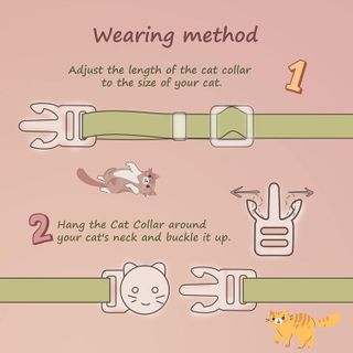 No. 9 - 2 Pack Cotton Breakaway Cat Collar with Bell - 4