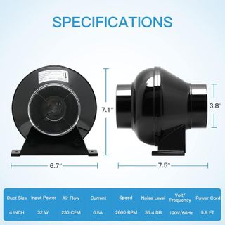 No. 7 - iPower 4 Inch Inline Ventilation Fan - 4