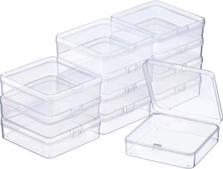 No. 6 - Satinior Clear Plastic Hinged Containers - 1