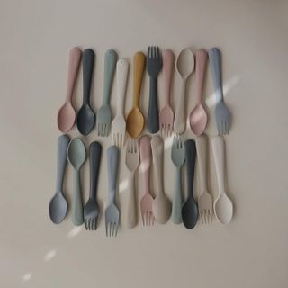 No. 5 - Mushie Flatware Fork and Spoon Set - 2