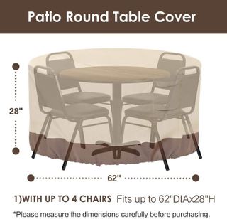 No. 10 - Vailge Round Patio Furniture Covers - 2